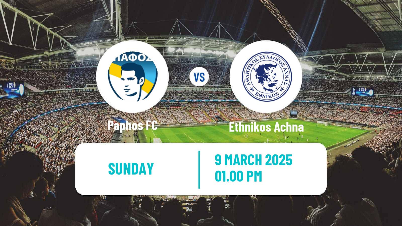 Soccer Cypriot First Division Paphos - Ethnikos Achna