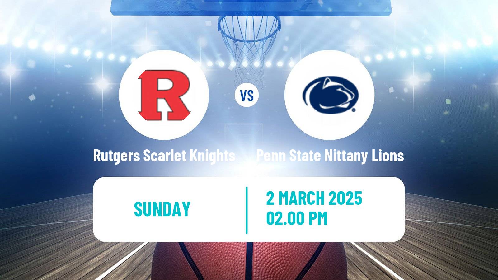 Basketball NCAA College Basketball Women Rutgers Scarlet Knights - Penn State Nittany Lions