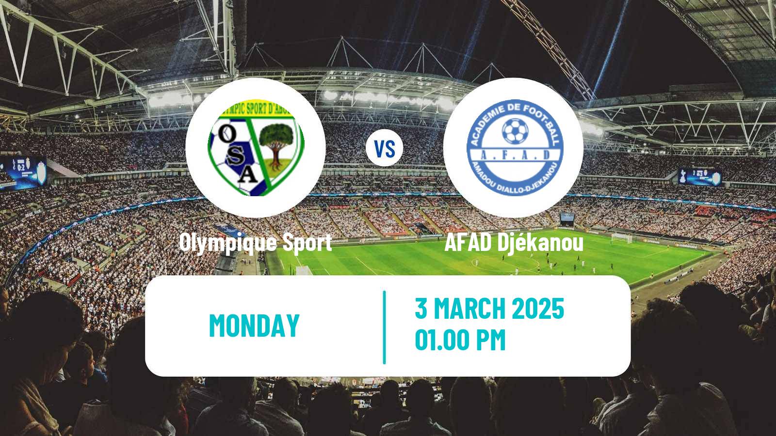 Soccer Cote d`Ivoire Ligue 1 Olympique Sport - AFAD Djékanou