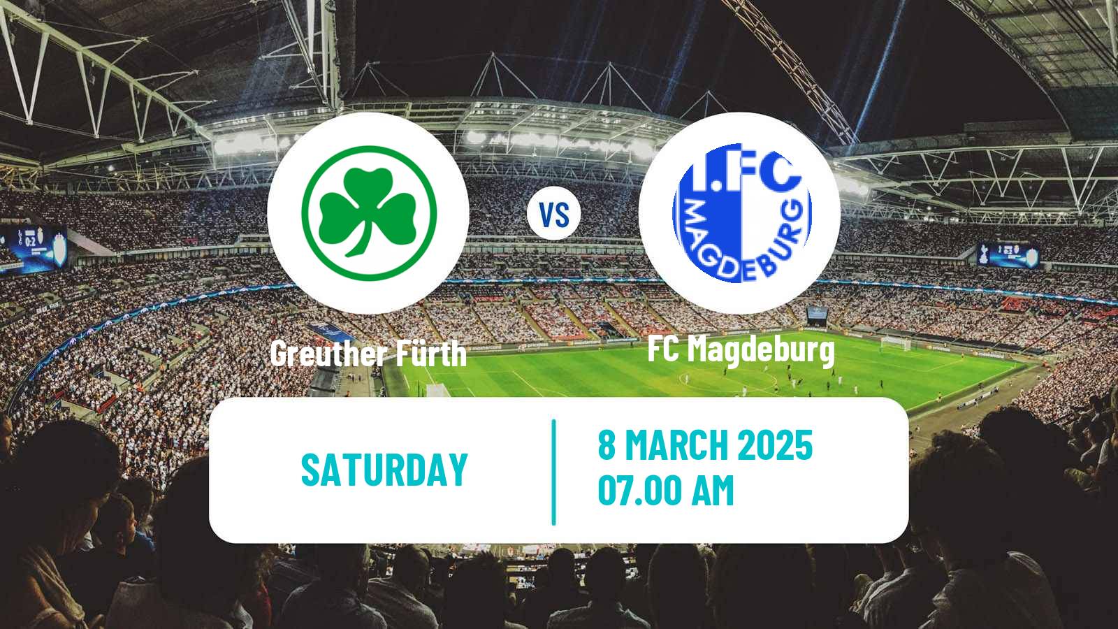 Soccer German 2 Bundesliga Greuther Fürth - Magdeburg