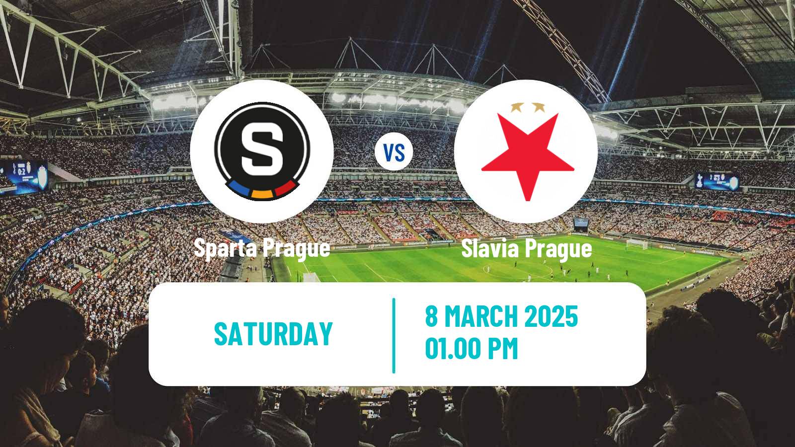 Soccer Czech 1 Liga Sparta Prague - Slavia Prague