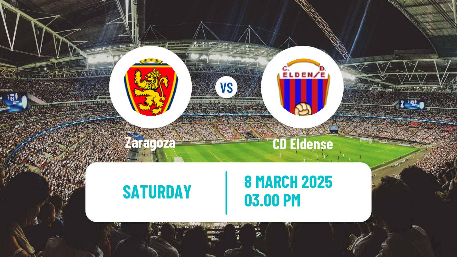 Soccer Spanish LaLiga2 Zaragoza - Eldense