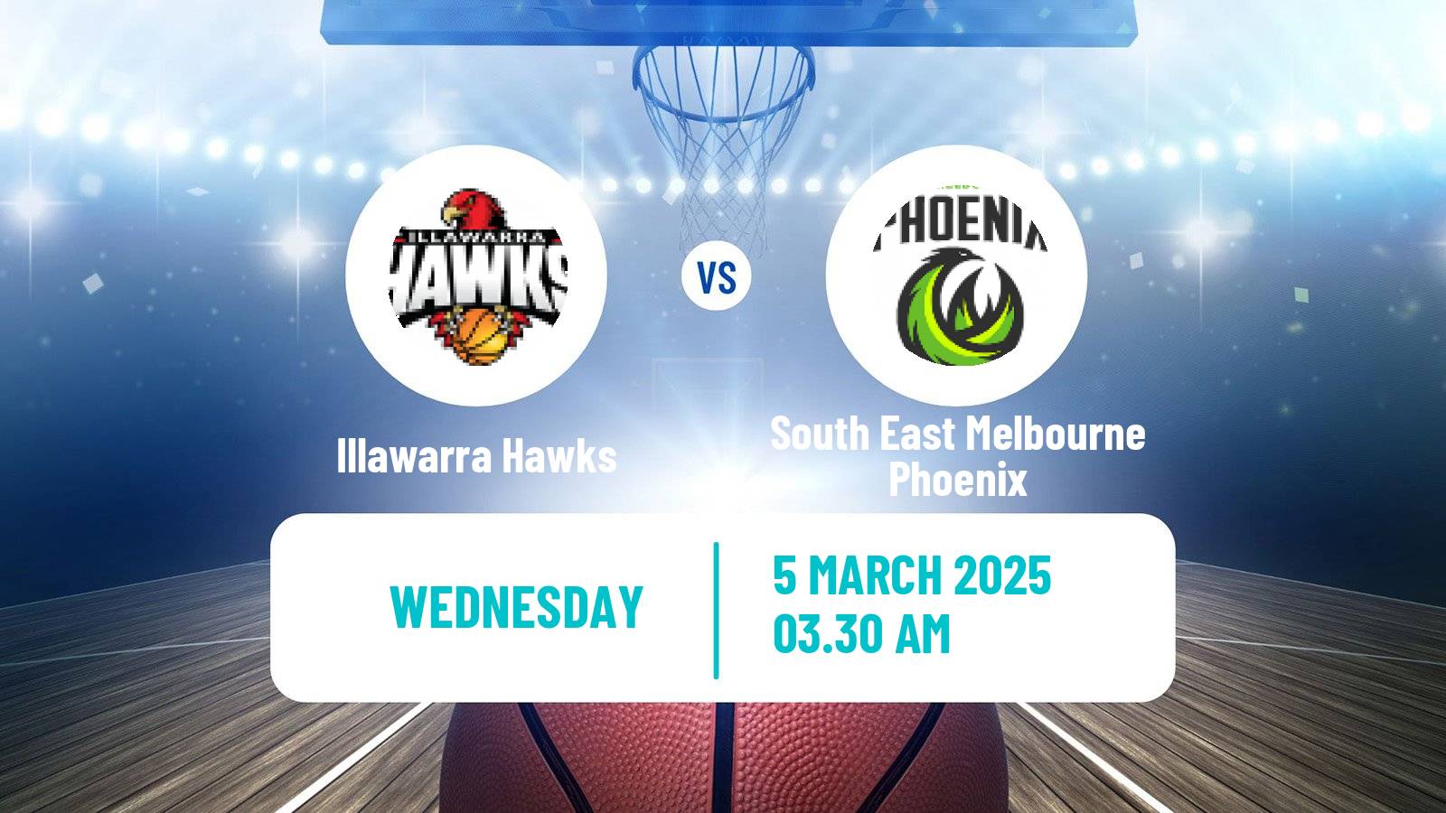 Basketball Australian NBL Illawarra Hawks - South East Melbourne Phoenix