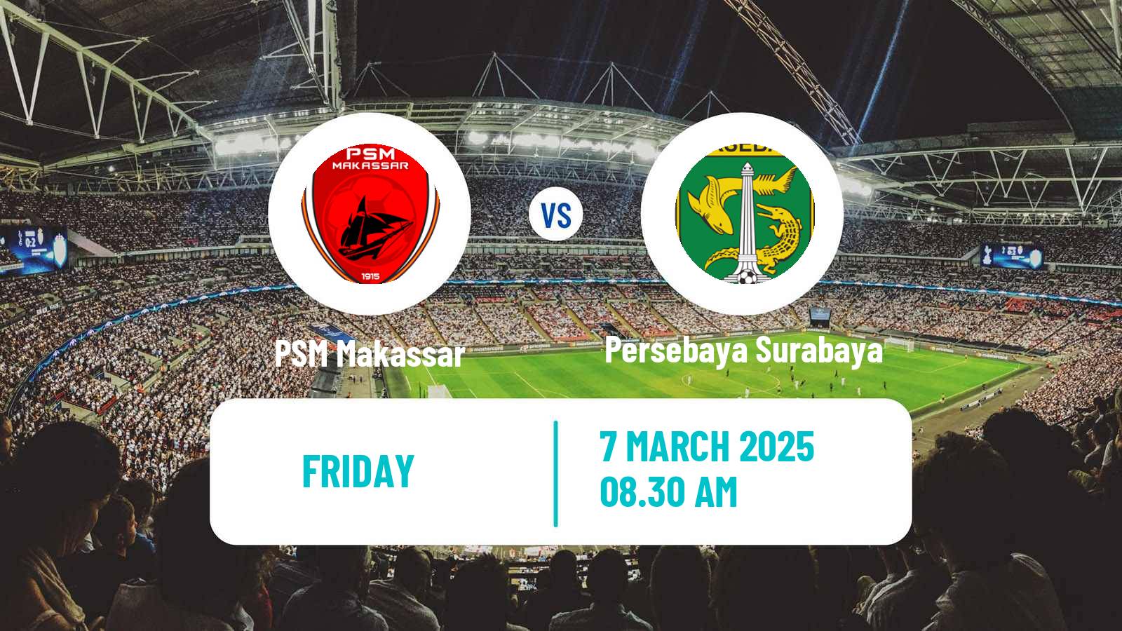 Soccer Indonesian Liga 1 PSM Makassar - Persebaya Surabaya