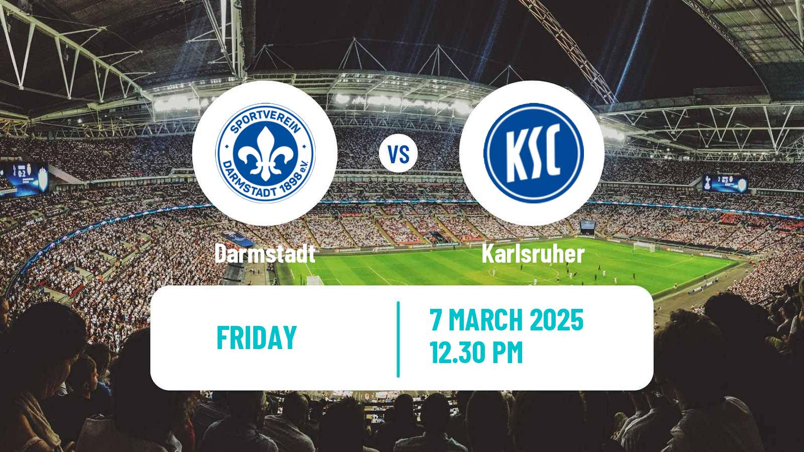 Soccer German 2 Bundesliga Darmstadt - Karlsruher