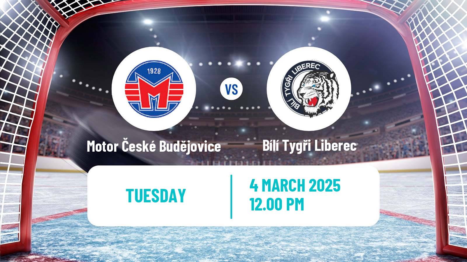 Hockey Czech Extraliga Motor České Budějovice - Bílí Tygři Liberec