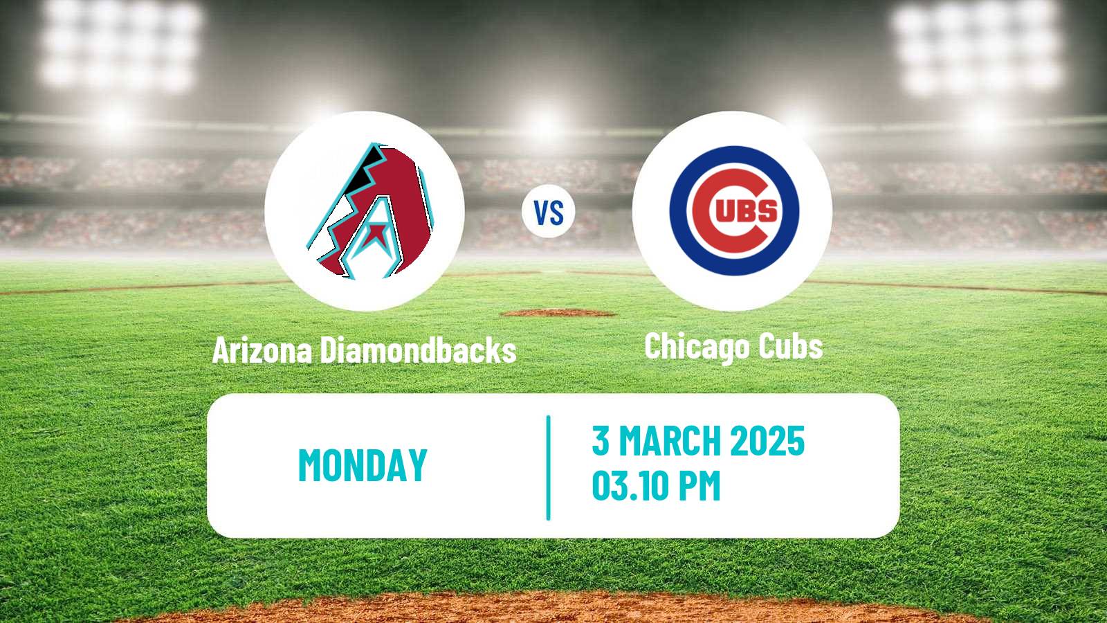 Baseball MLB Spring Training Arizona Diamondbacks - Chicago Cubs