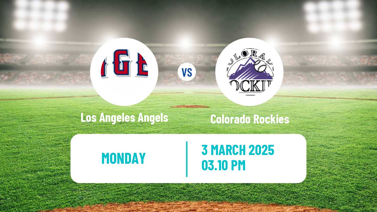 Baseball MLB Spring Training Los Angeles Angels - Colorado Rockies