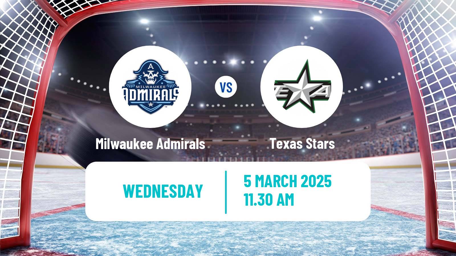 Hockey AHL Milwaukee Admirals - Texas Stars