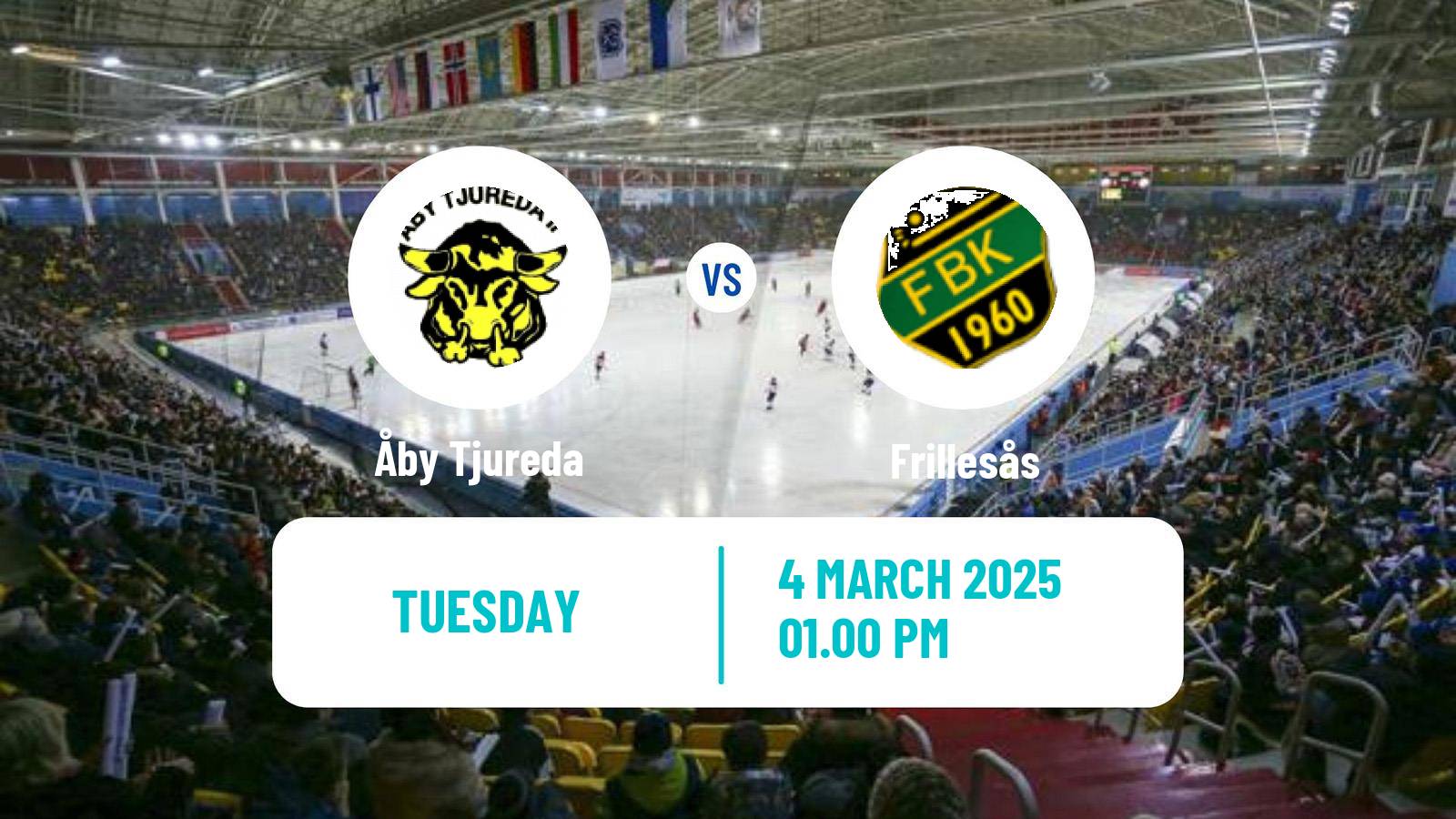 Bandy Swedish Elitserien Bandy Åby Tjureda - Frillesås