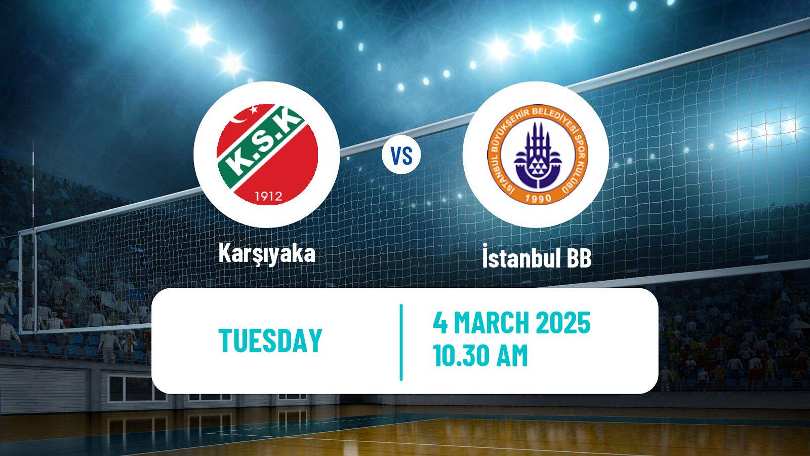 Volleyball Turkish 1 Ligi Volleyball Women Karşıyaka - İstanbul BB