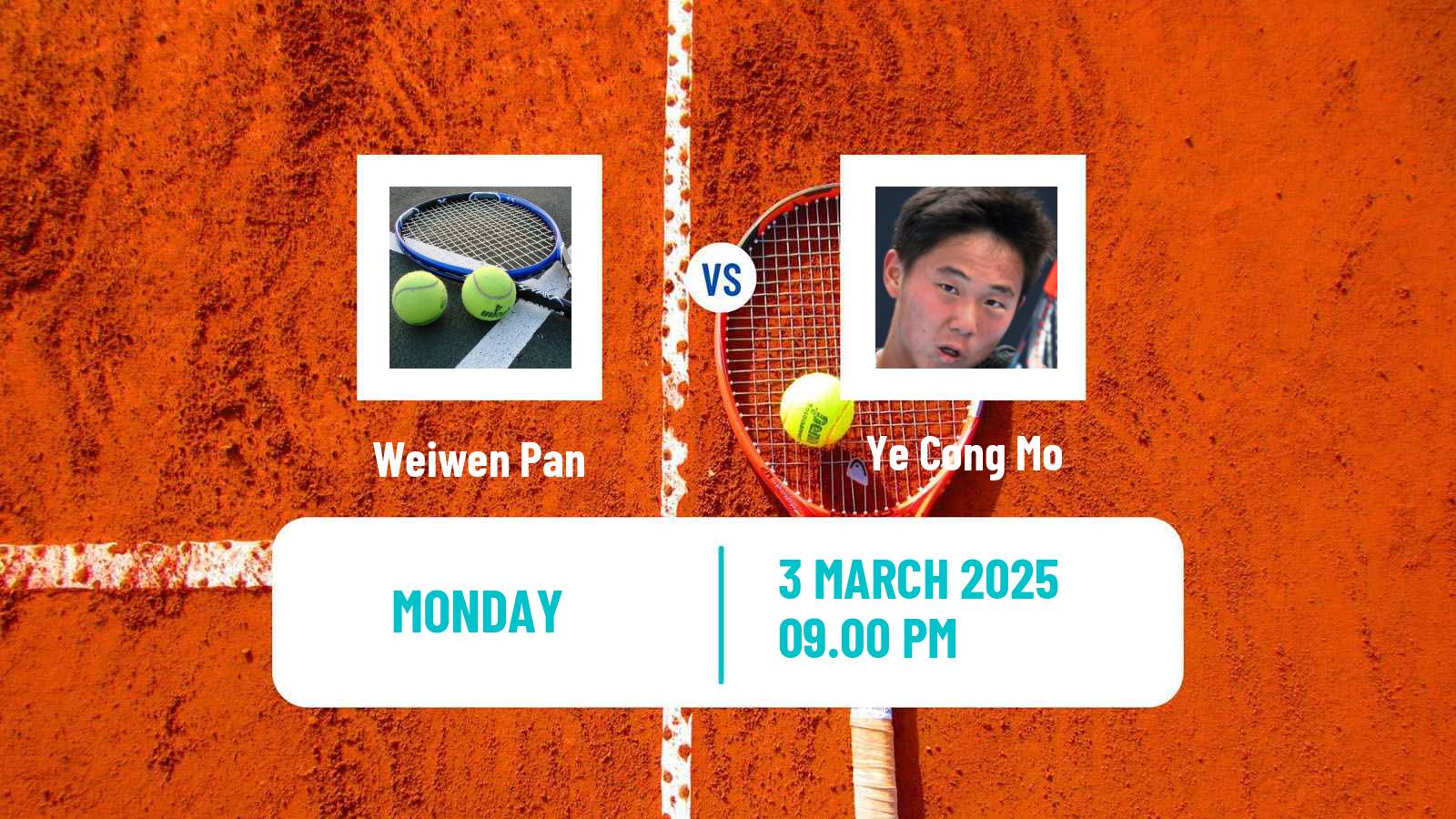 Tennis ITF M15 Maanshan 2 Men Weiwen Pan - Ye Cong Mo