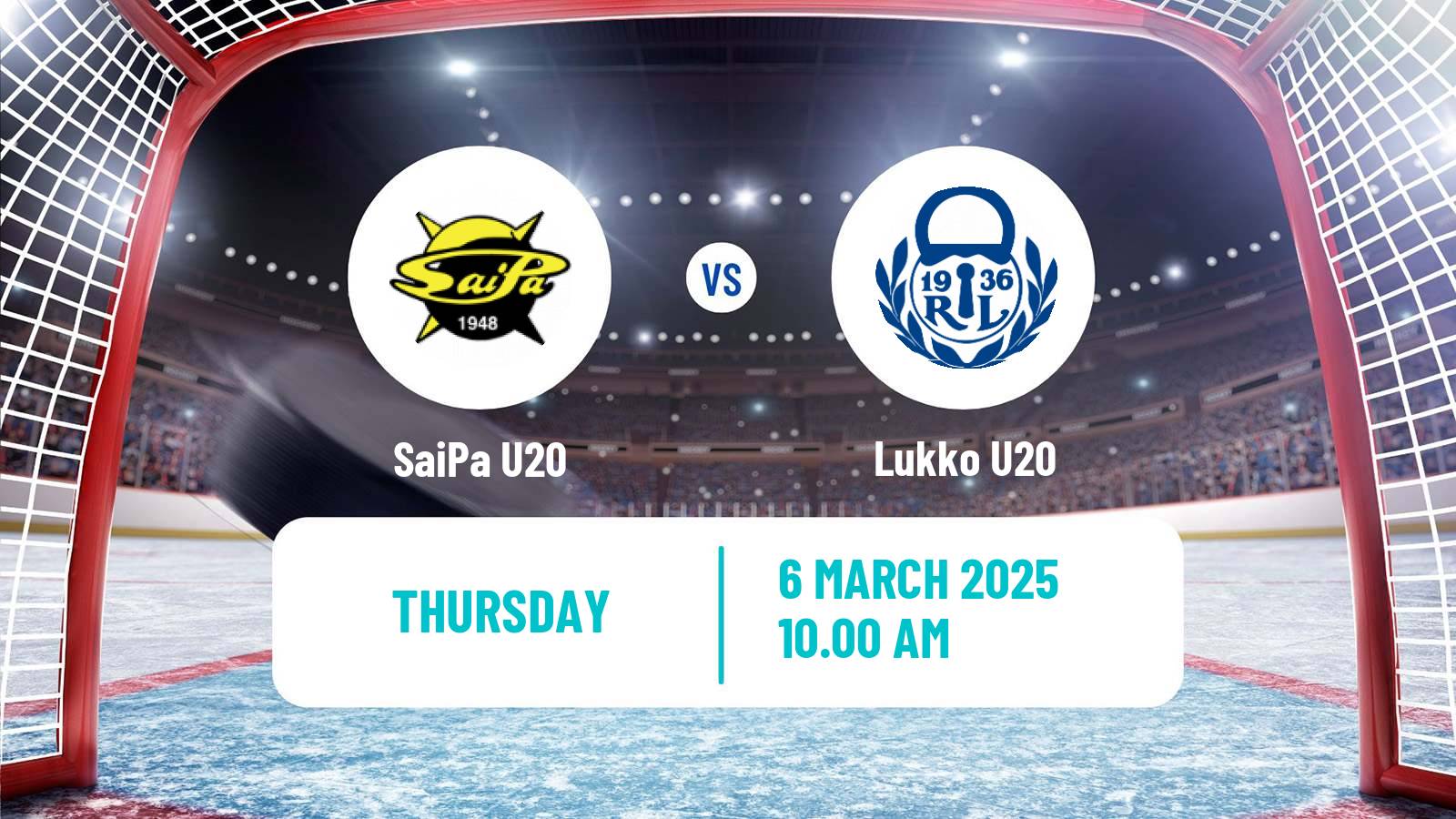 Hockey Finnish SM-sarja U20 SaiPa U20 - Lukko U20