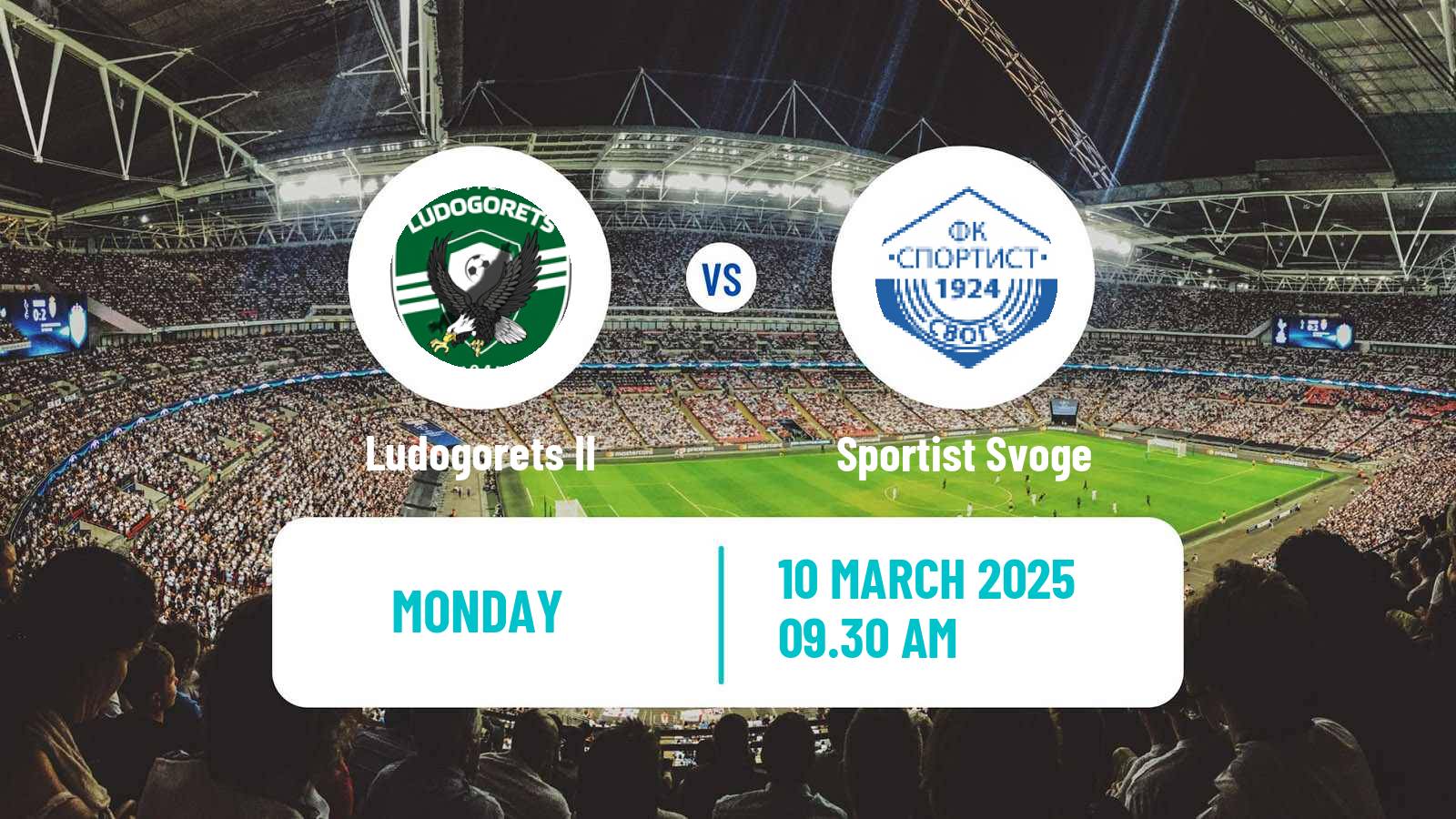 Soccer Bulgarian Vtora Liga Ludogorets II - Sportist Svoge