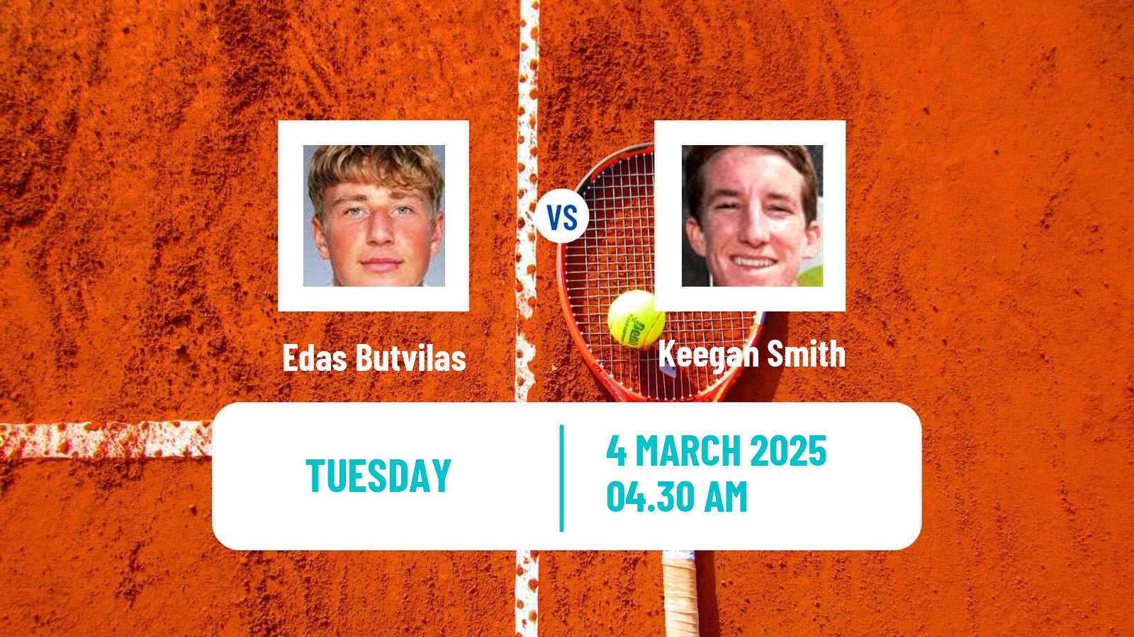 Tennis Hersonissos Challenger Men Edas Butvilas - Keegan Smith