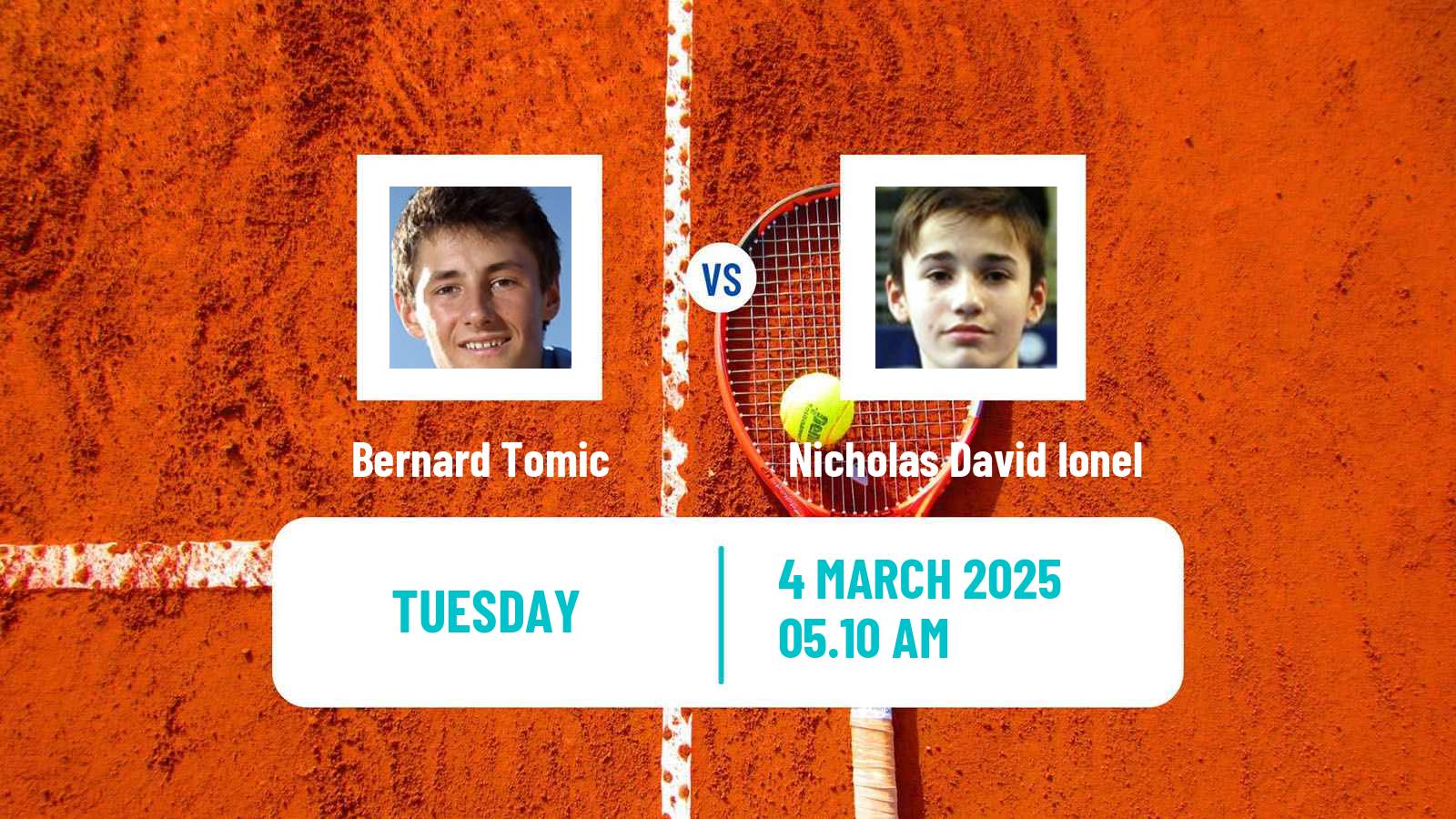 Tennis Kigali 2 Challenger Men Bernard Tomic - Nicholas David Ionel