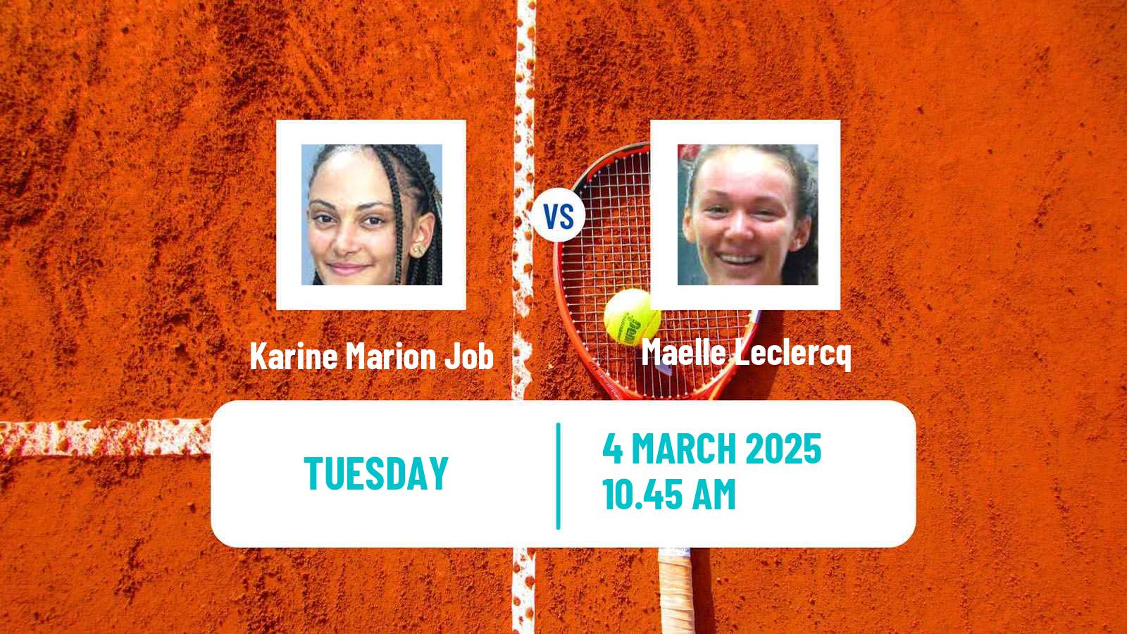 Tennis ITF W15 Hagetmau Women Karine Marion Job - Maelle Leclercq