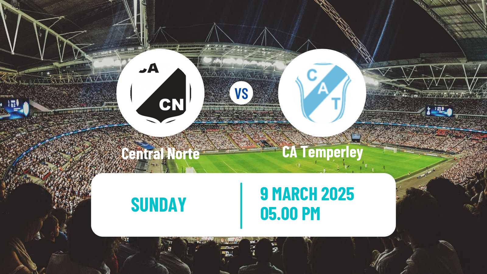Soccer Argentinian Primera Nacional Central Norte - Temperley