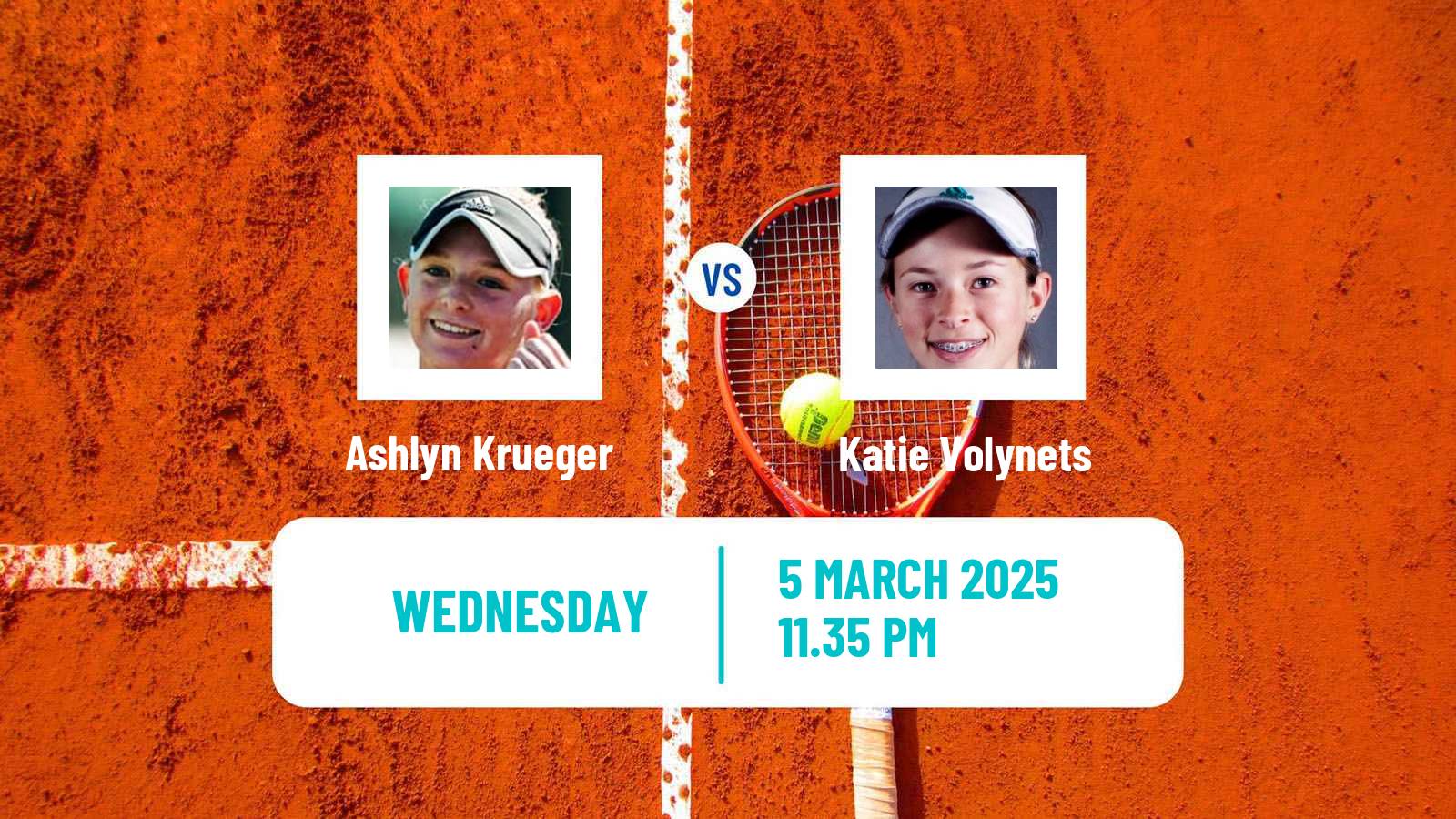 Tennis WTA Indian Wells Ashlyn Krueger - Katie Volynets