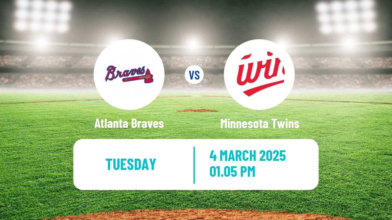 Baseball MLB Spring Training Atlanta Braves - Minnesota Twins