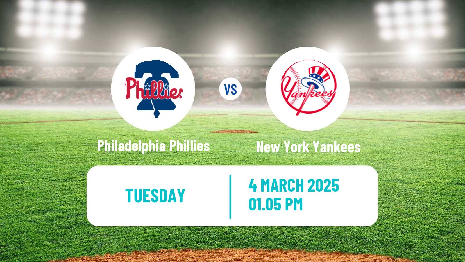 Baseball MLB Spring Training Philadelphia Phillies - New York Yankees