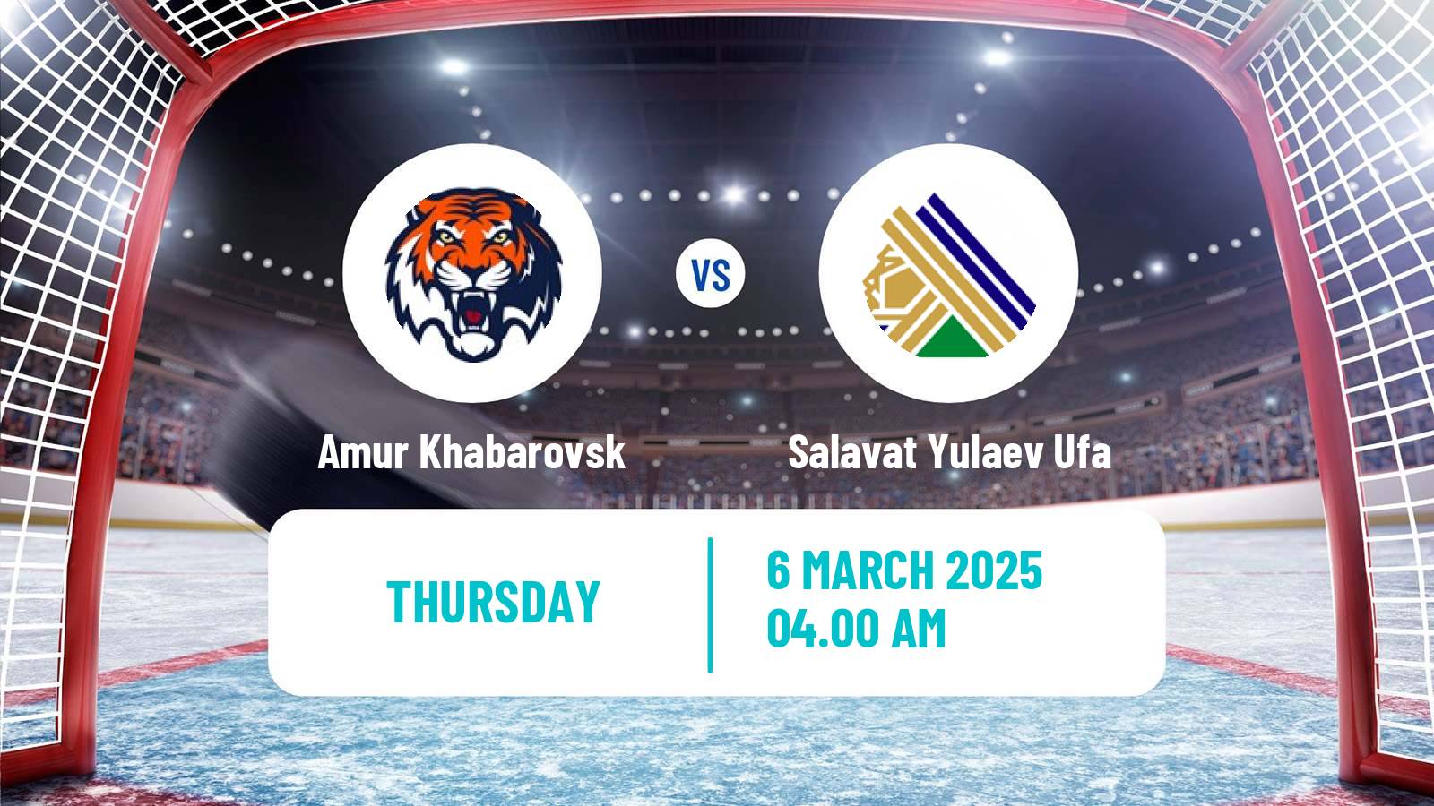 Hockey KHL Amur Khabarovsk - Salavat Yulaev Ufa