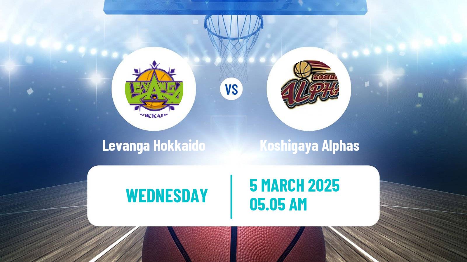 Basketball BJ League Levanga Hokkaido - Koshigaya Alphas