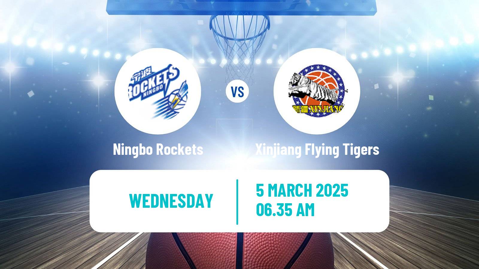 Basketball CBA Ningbo Rockets - Xinjiang Flying Tigers