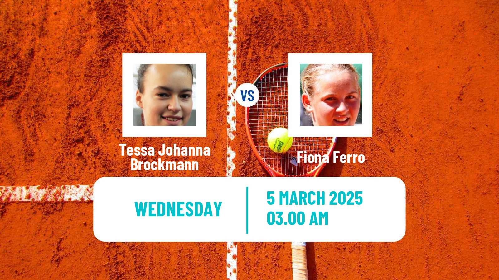 Tennis ITF W35 Helsinki Women Tessa Johanna Brockmann - Fiona Ferro