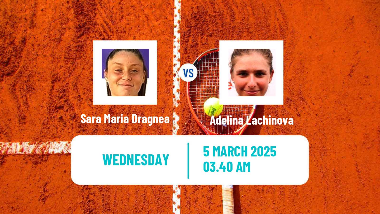 Tennis ITF W15 Antalya 6 Women Sara Maria Dragnea - Adelina Lachinova