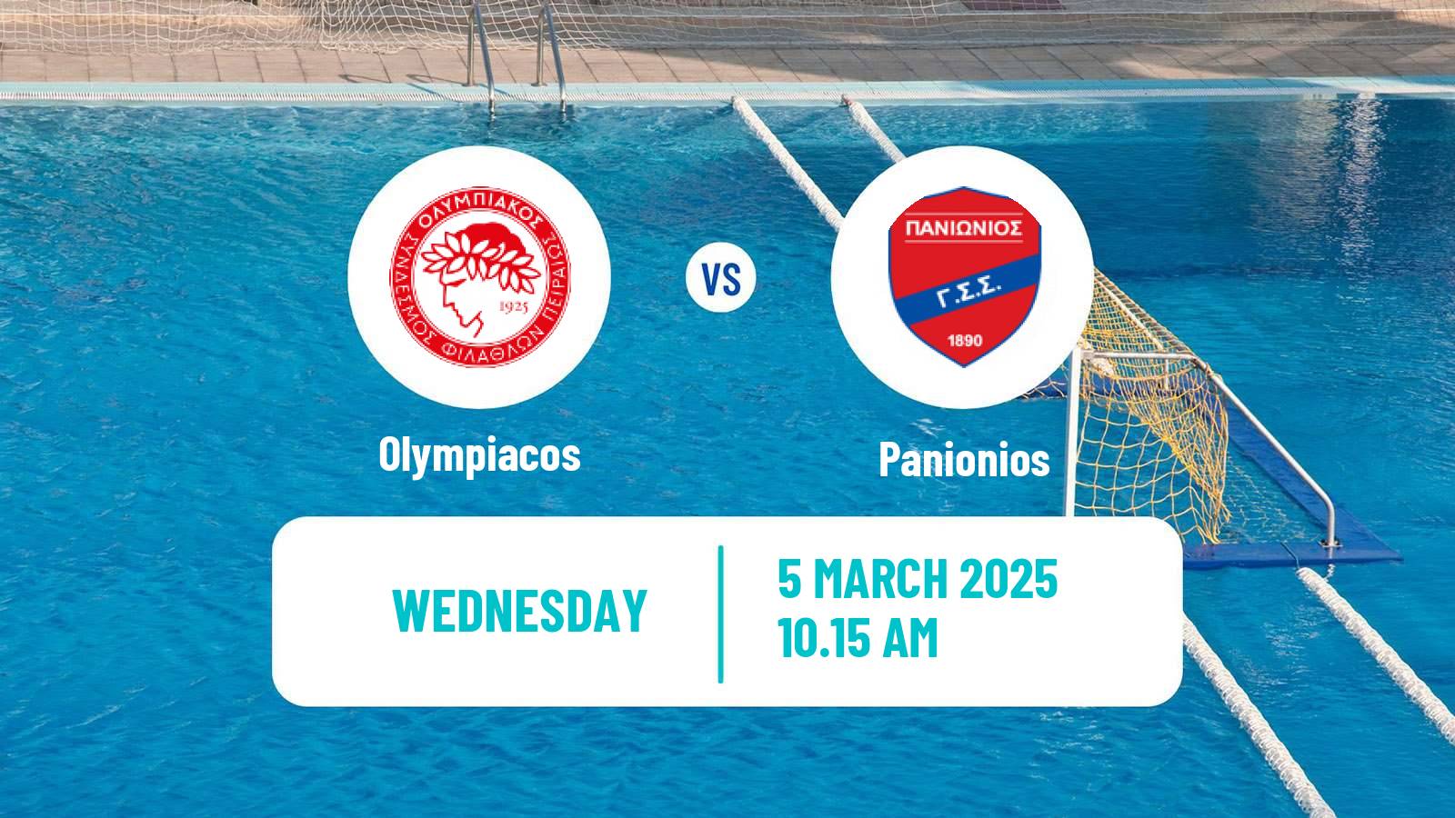 Water polo Greek A1 Water Polo Olympiacos - Panionios