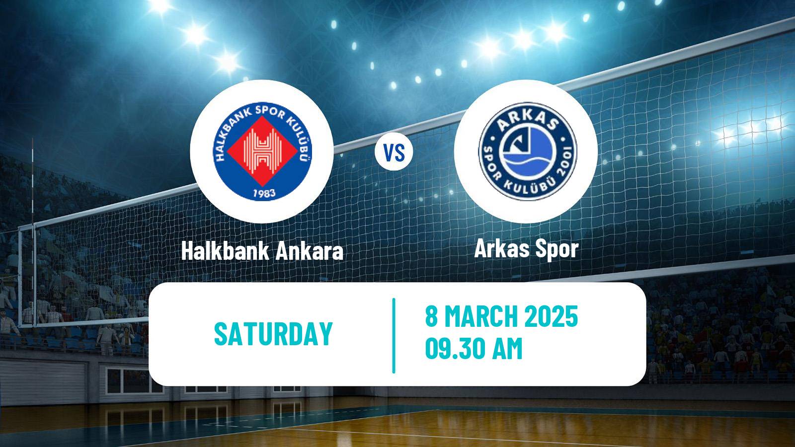 Volleyball Turkish Efeler Ligi Volleyball Halkbank Ankara - Arkas Spor