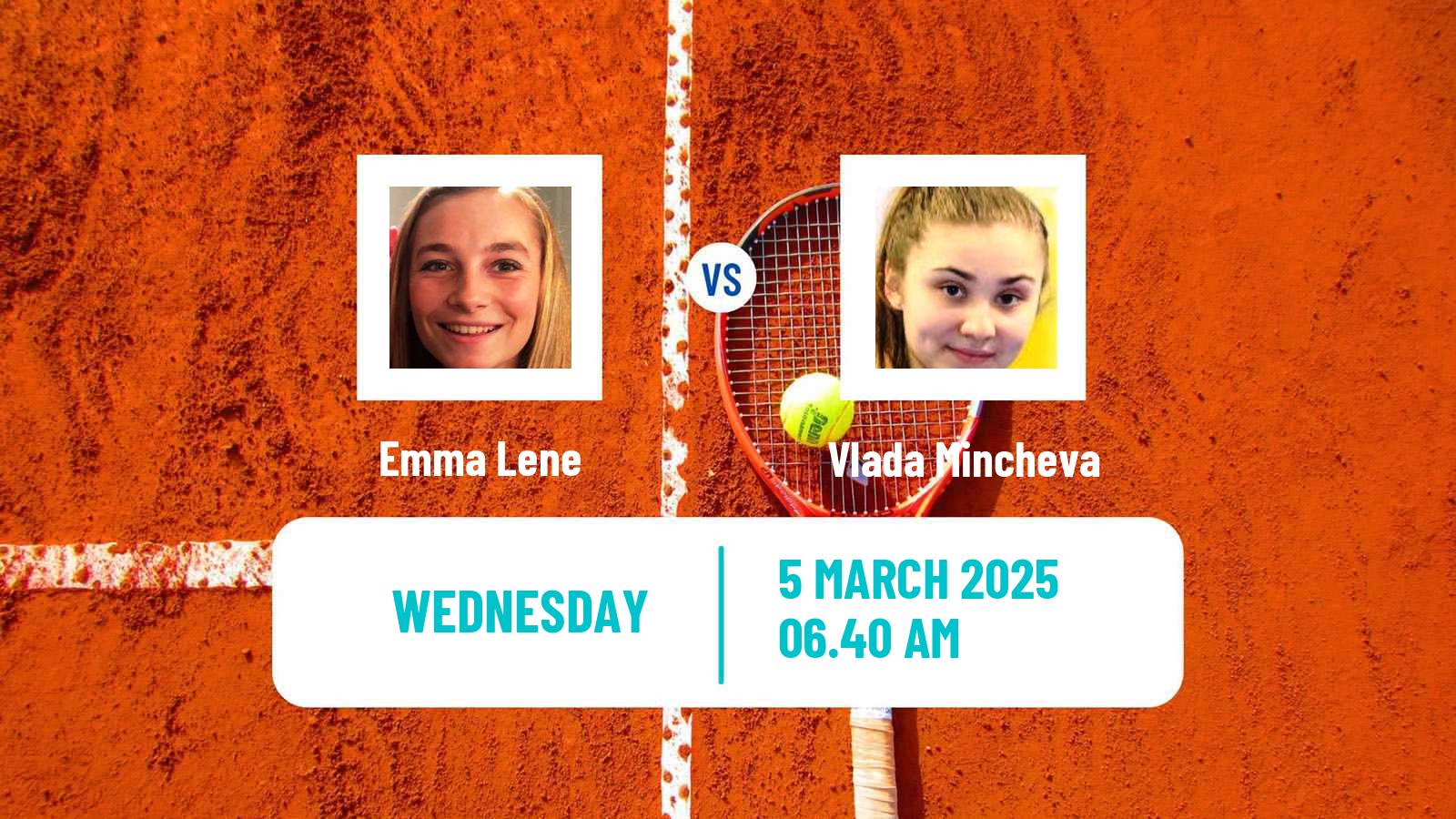 Tennis ITF W15 Hagetmau Women Emma Lene - Vlada Mincheva