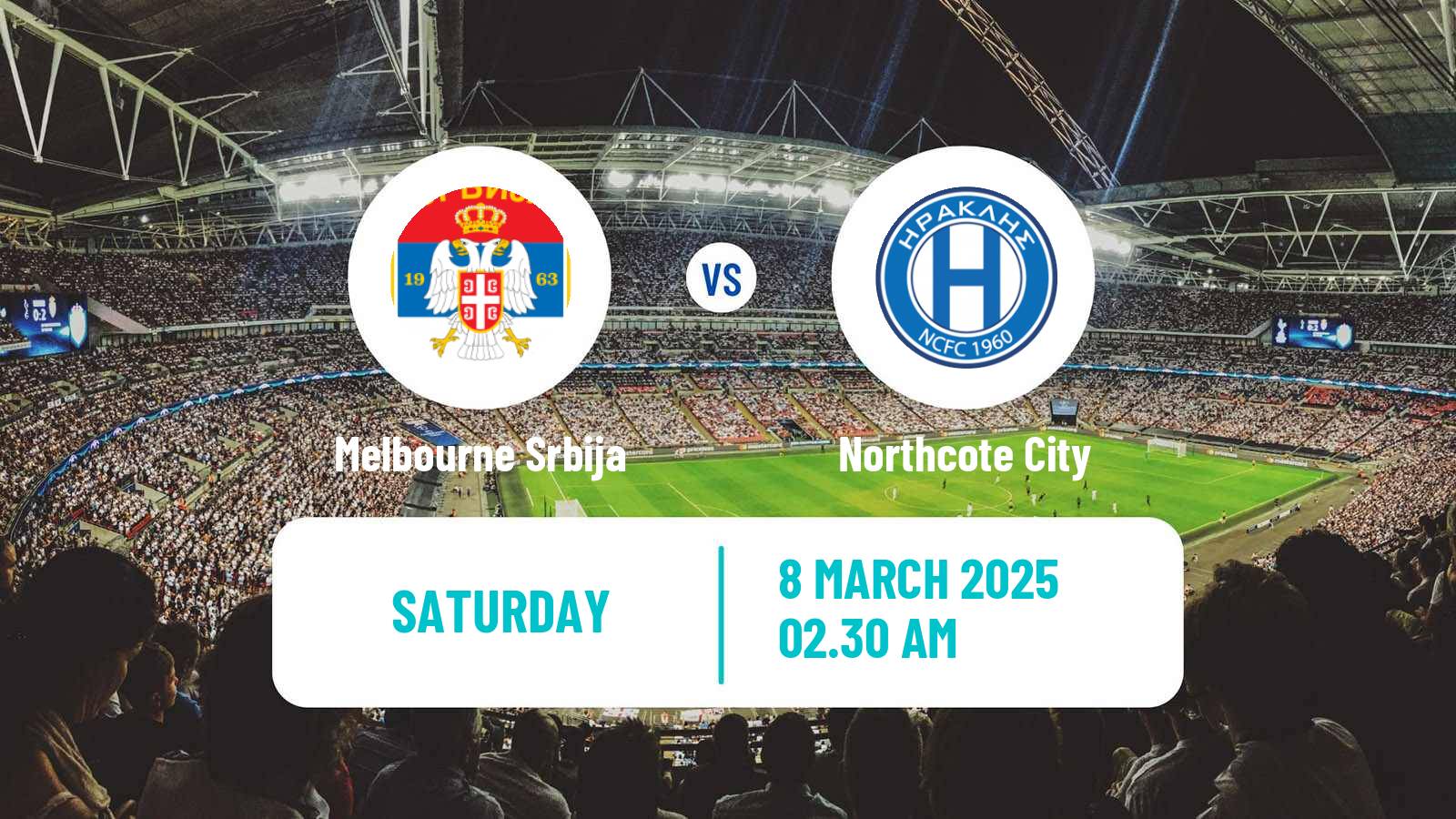 Soccer Australian Victoria Premier League Melbourne Srbija - Northcote City