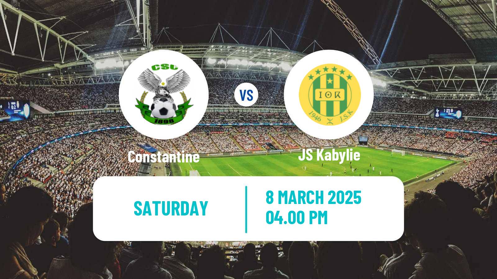 Soccer Algerian Ligue 1 Constantine - Kabylie