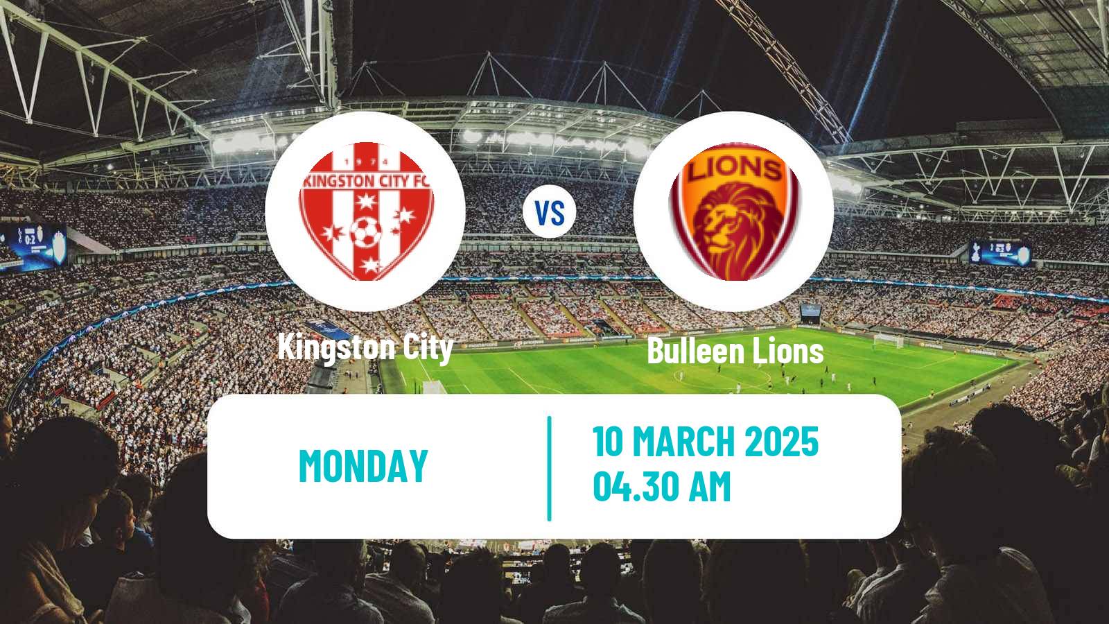 Soccer Australian Victoria Premier League Kingston City - Bulleen Lions