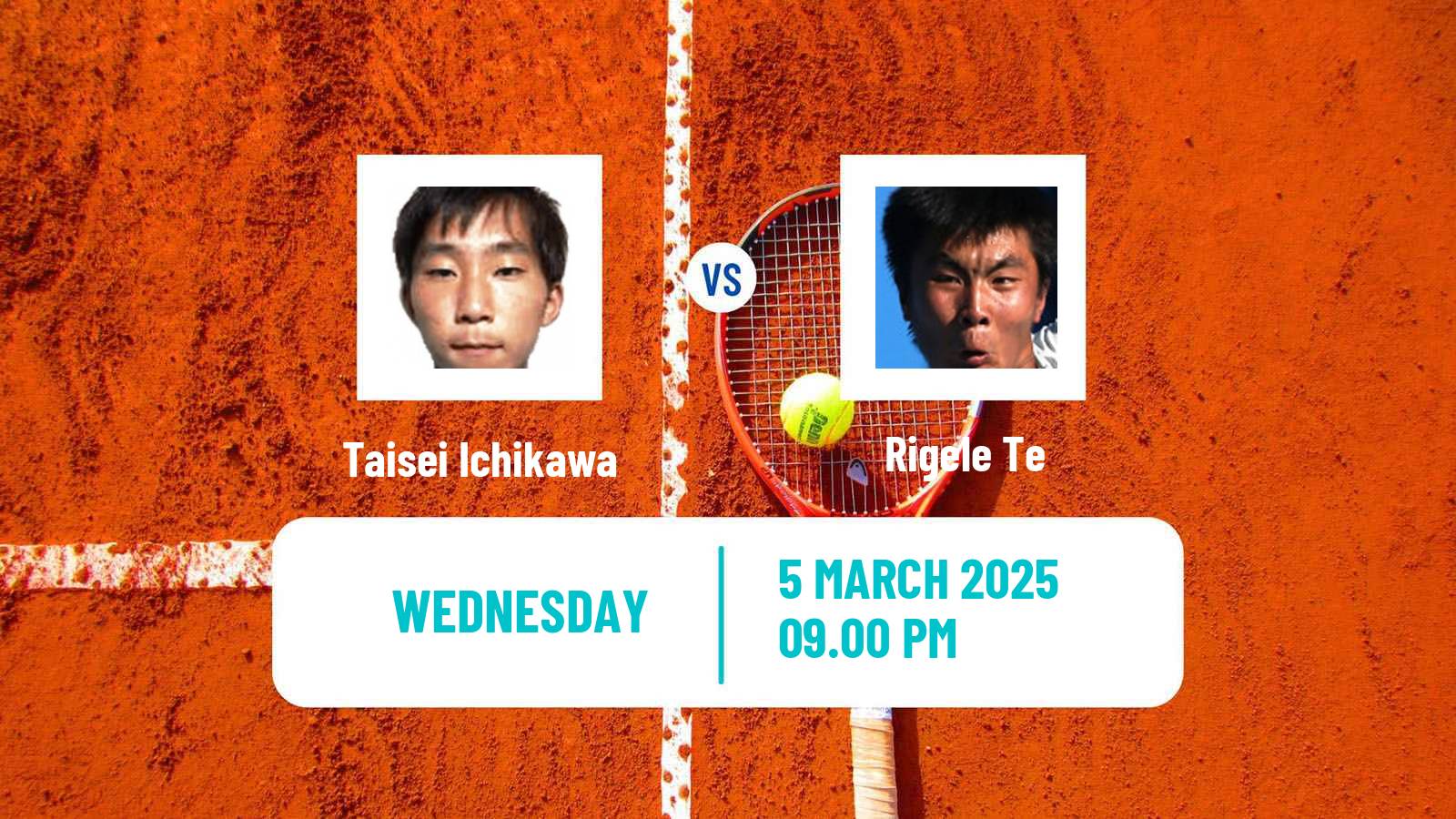 Tennis ITF M15 Maanshan 2 Men Taisei Ichikawa - Rigele Te