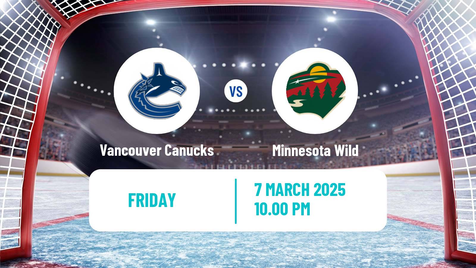 Hockey NHL Vancouver Canucks - Minnesota Wild