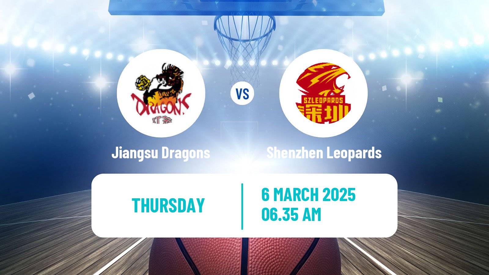 Basketball CBA Jiangsu Dragons - Shenzhen Leopards