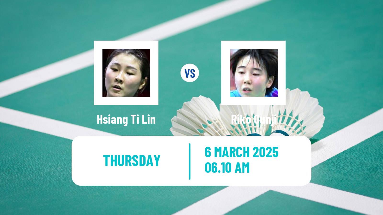 Badminton BWF World Tour Orleans Masters Women Hsiang Ti Lin - Riko Gunji