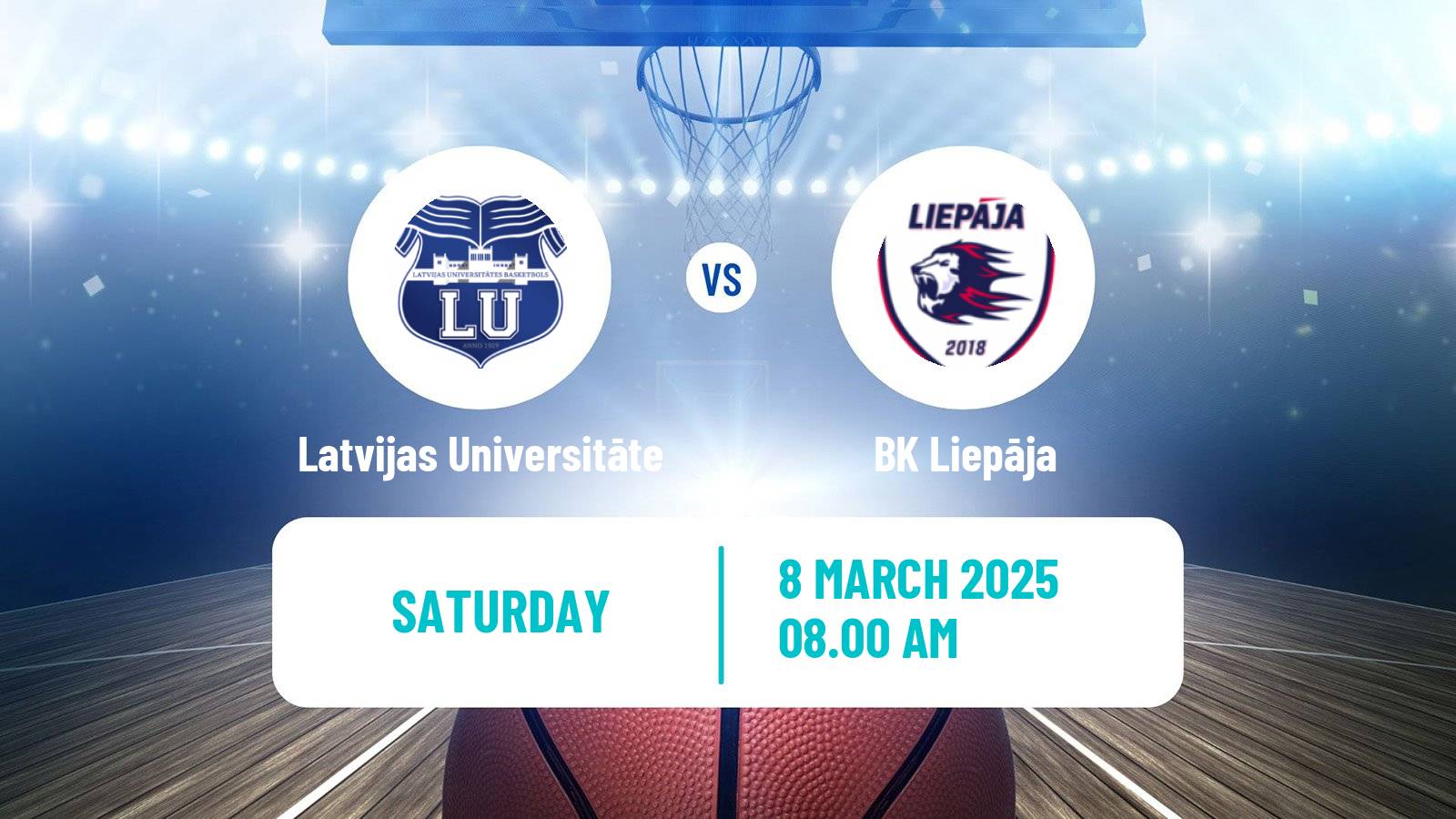 Basketball Estonian–Latvian Basketball League Latvijas Universitāte - Liepāja