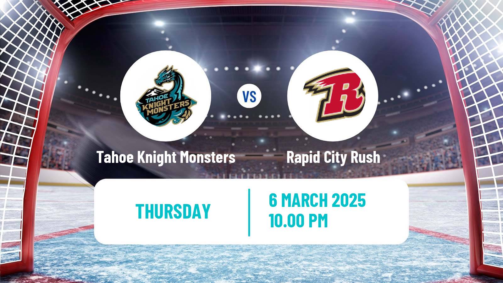 Hockey ECHL Tahoe Knight Monsters - Rapid City Rush