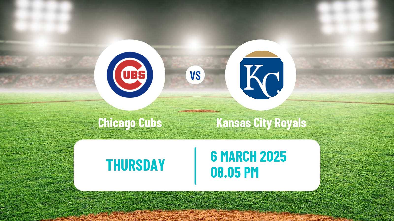 Baseball MLB Spring Training Chicago Cubs - Kansas City Royals