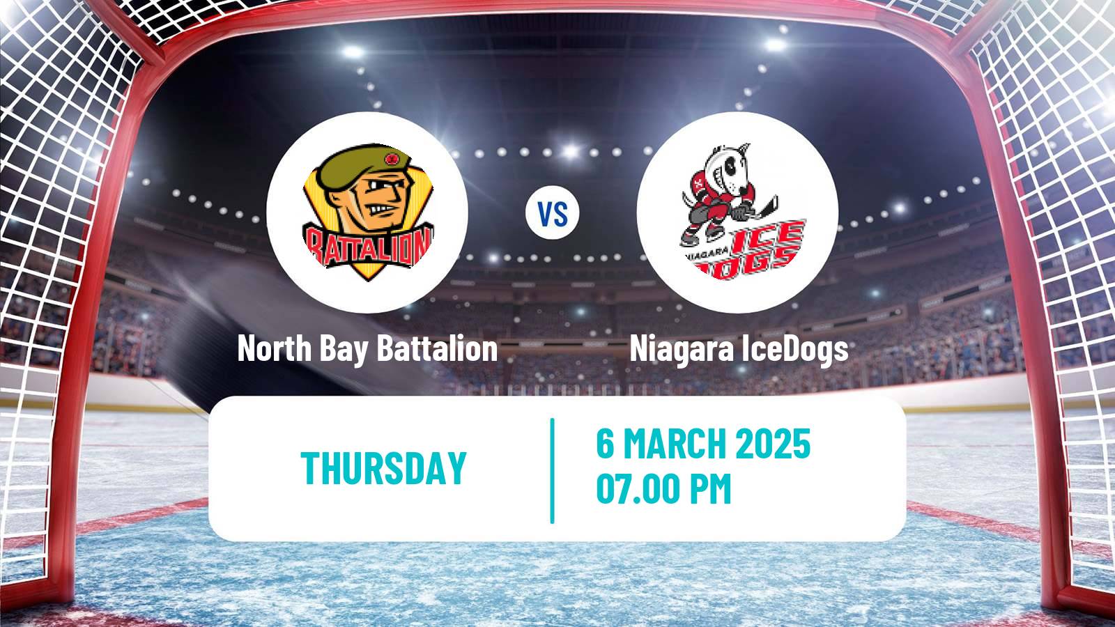 Hockey OHL North Bay Battalion - Niagara IceDogs