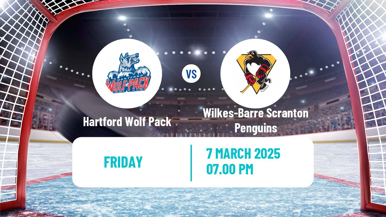 Hockey AHL Hartford Wolf Pack - Wilkes-Barre Scranton Penguins