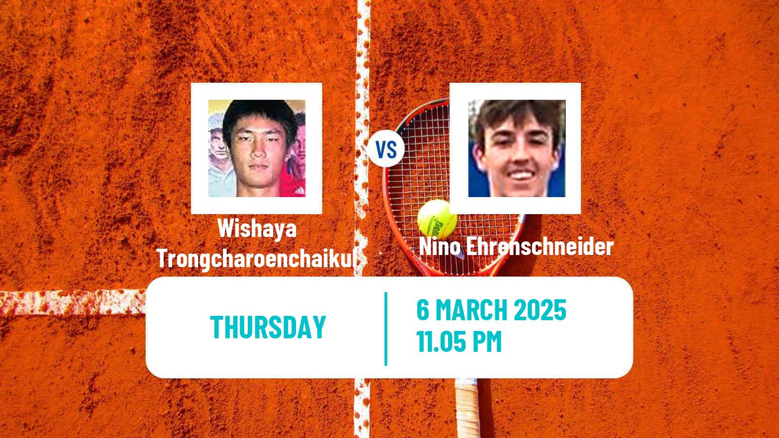 Tennis ITF M15 Maanshan 2 Men Wishaya Trongcharoenchaikul - Nino Ehrenschneider