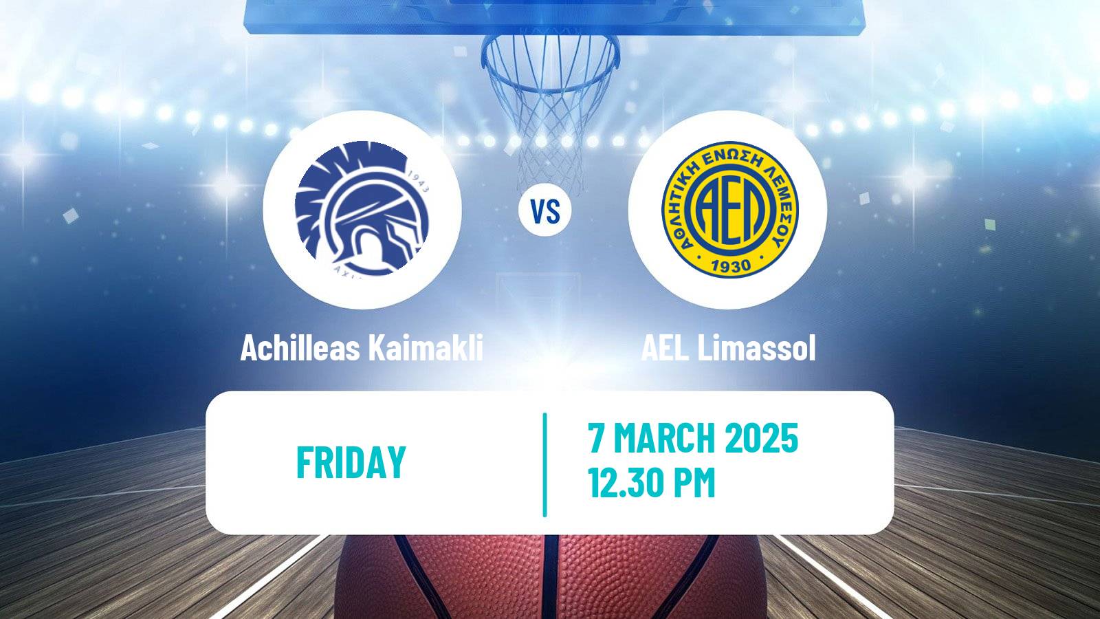 Basketball Cypriot Division A Basketball Achilleas Kaimakli - AEL Limassol