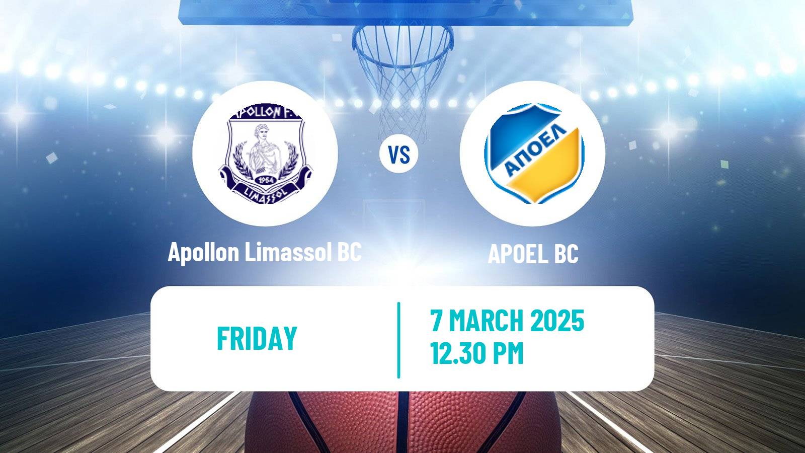 Basketball Cypriot Division A Basketball Apollon Limassol BC - APOEL