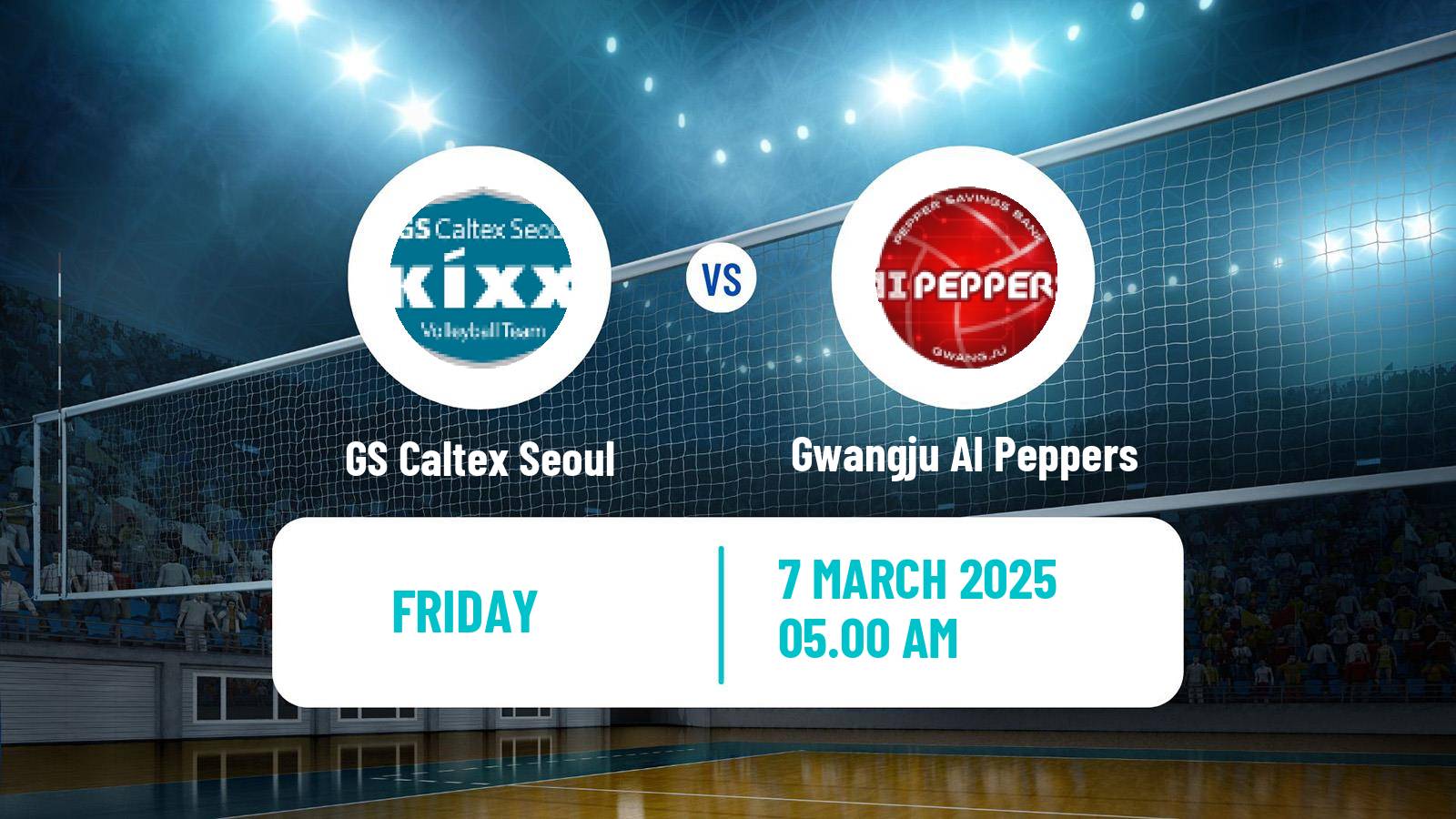 Volleyball South Korean V-League Women GS Caltex Seoul - Gwangju AI Peppers