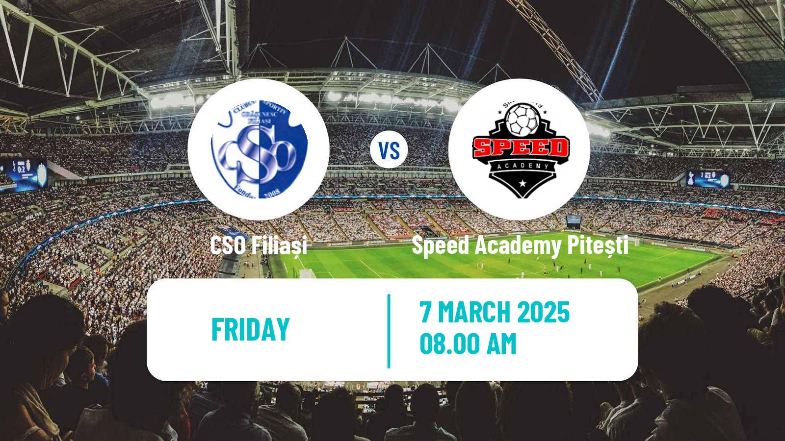 Soccer Romanian Liga 3 - Seria 8 Filiași - Speed Academy Pitești